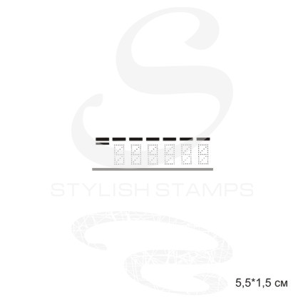 Штамп Stylish Stamps"Почтовый № 01"