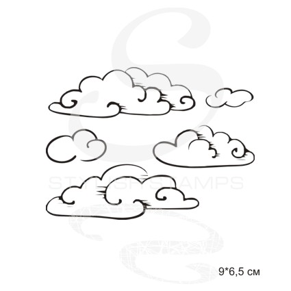 Штамп Stylish Stamps "Облака № 03"