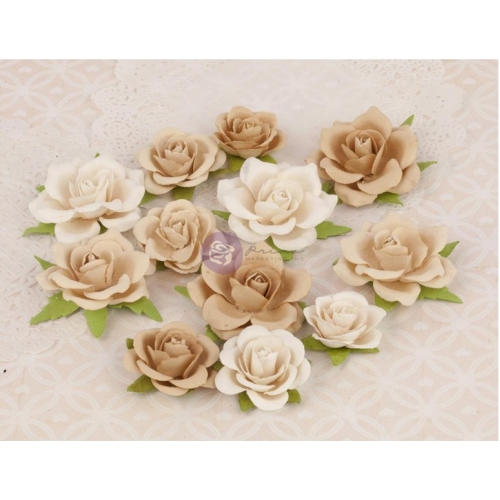 Набор бумажных роз Prima "Le Mia", бежевый