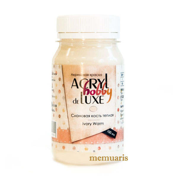 Акрил Хобби ДЕЛЮКС, цвет слоновая кость, теплый оттенок