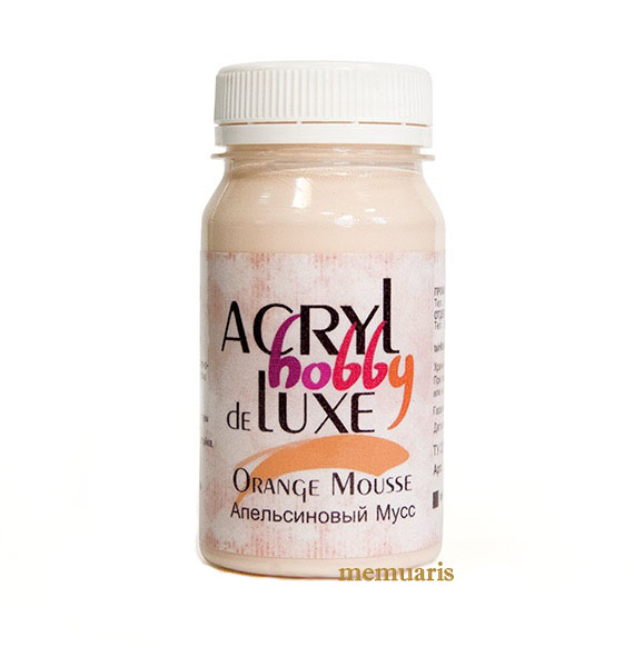 Акрил Хобби ДЕЛЮКС, цвет апельсиновый мусс