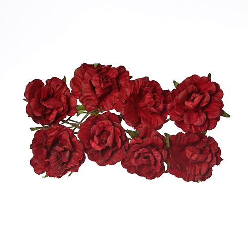 Кудрявые розы Scrapberrys, цвет бордовый