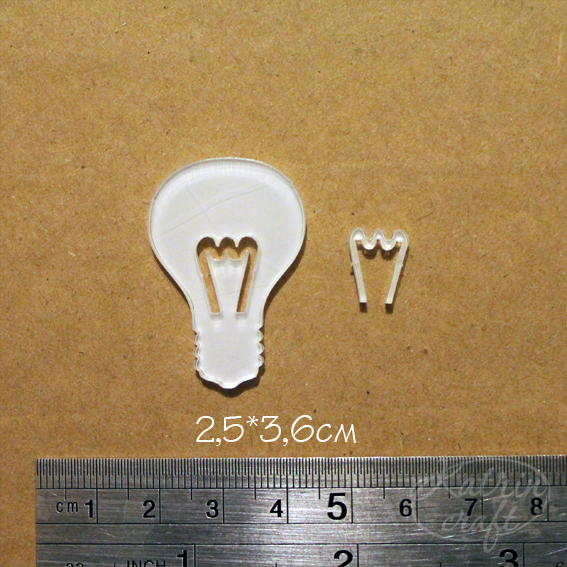 Акриловое украшение "Лампочка №2"