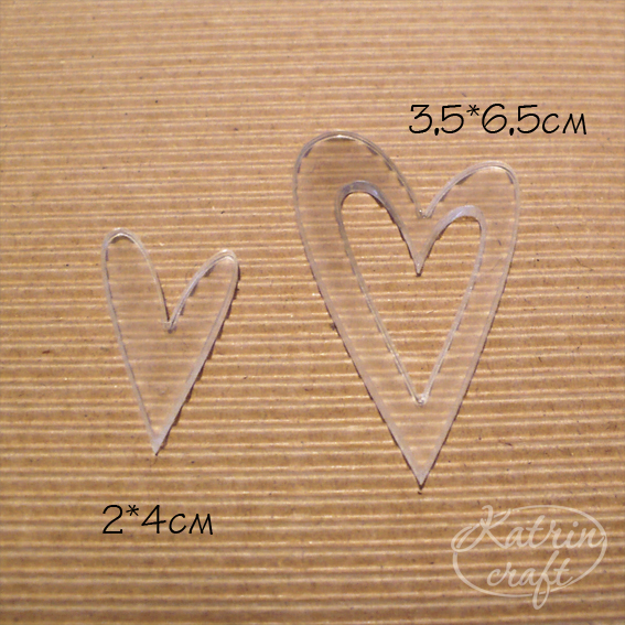 Украшение "Акриловое сердечко"