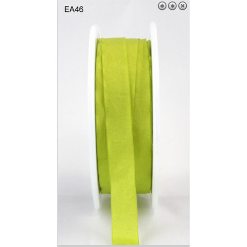 "Мятая" лента May Arts, цвет зелёный попугай