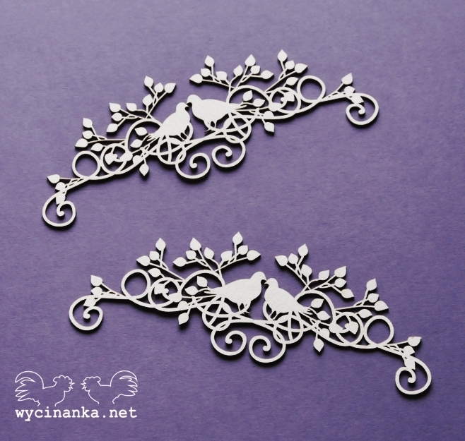 Вырубные элементы из чипборда "FINEZJA " бордюры