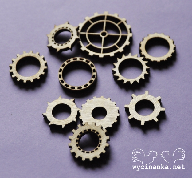 Вырубные элементы из дерева "MAN'S WORLD" шестерёнки (440)