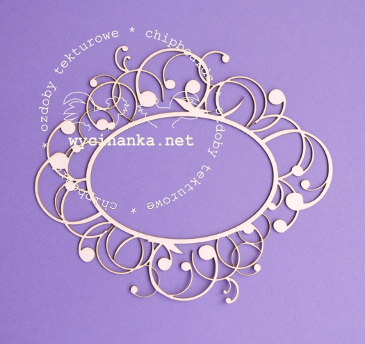 Вырубные элементы из чипборда "Озеро Тон", рамка (450)