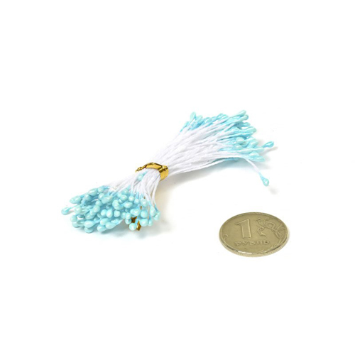 Тычинки, цвет голубой, 80 штук