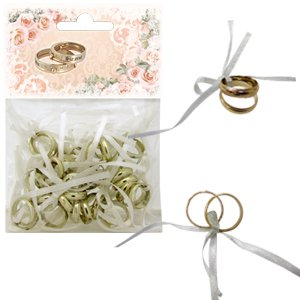 Декор с ленточкой "Обручальные кольца" (299)