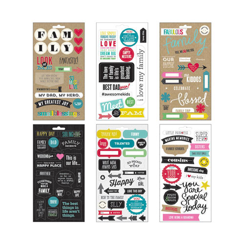 Наклейки картонные Me & My Big Ideas "Любовь в семье"
