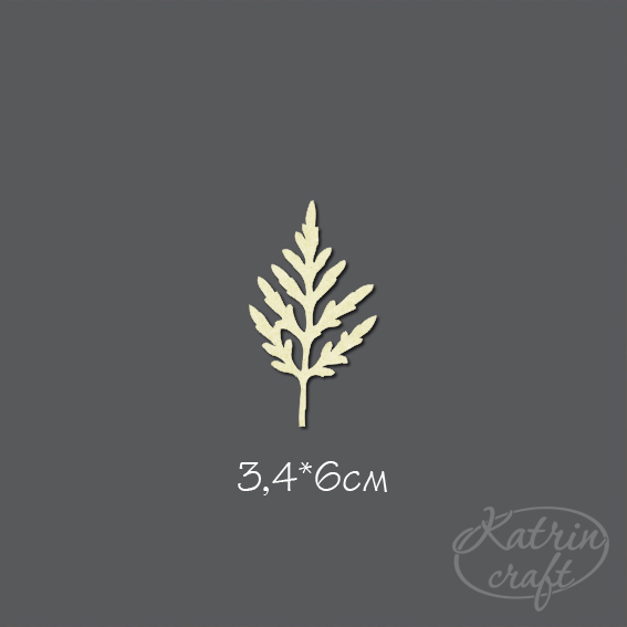 Чипборд "Лист ромашки"