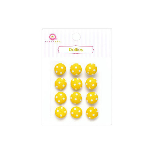 Тканевые дотсы-пуговки Queen & Co, жёлтый