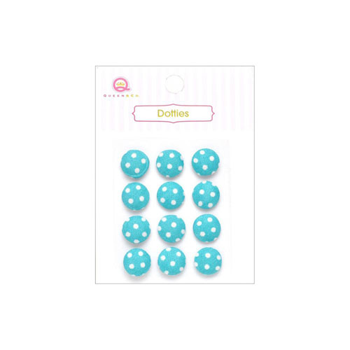 Тканевые дотсы-пуговки Queen & Co, голубой