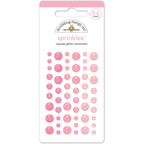 Эмальные точки с блёстками Doodlebug, цвет кекс