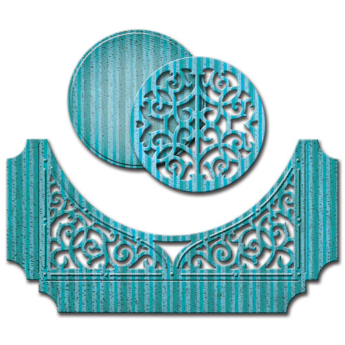 Ножи Spellbinders Nestabilities "Кармашек Завитки счастья"