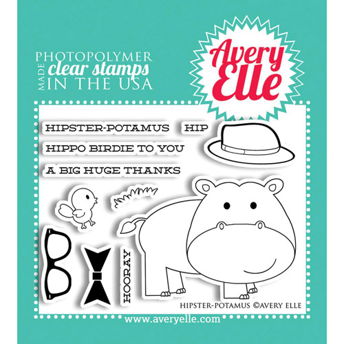 Набор штампов Avery Elle "Hipster-Potamus"
