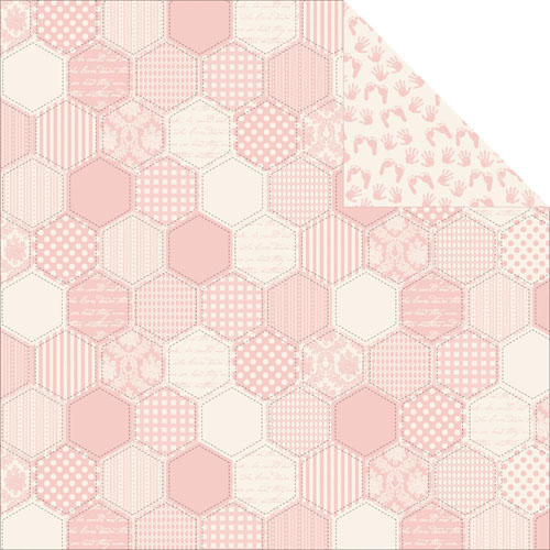 Двусторонняя бумага Kaisercraft "Pitter Patter"New Born (Kaiser422)