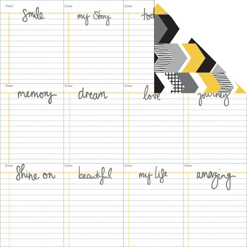 Двусторонняя бумага Kaisercraft "Shine Bright" Mango (Kaiser429)