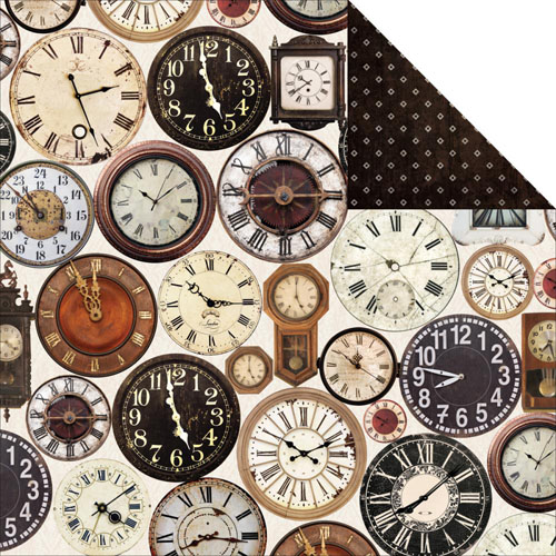 Двусторонняя бумага Kaisercraft "Antique Bazaar" Salvage (Kaiser438)