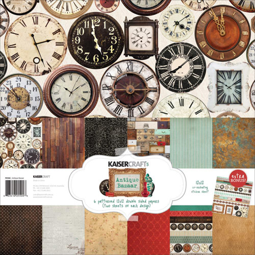 Набор бумаги 30 х 30 см Kaisercraft "Antique Bazaar"