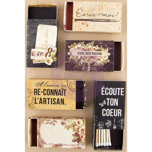 Набор декоративных коробочков Prima "The Archivist