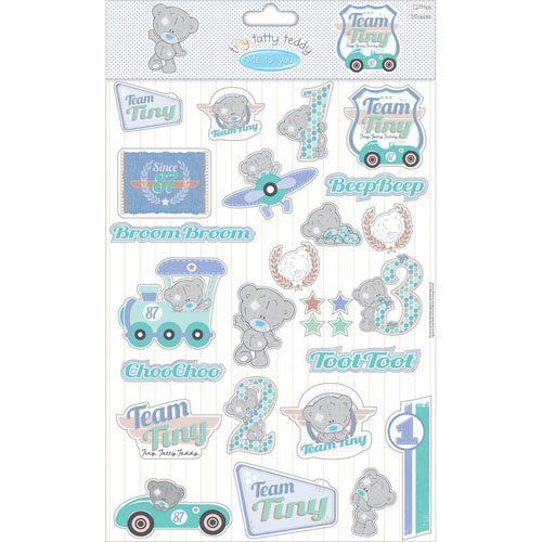 Наклейки Trimcraft "Tiny Tatty Teddy",Boy, А4