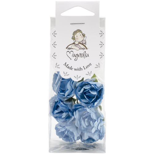 Букет шебби-роз Magnolia, сине-голубой