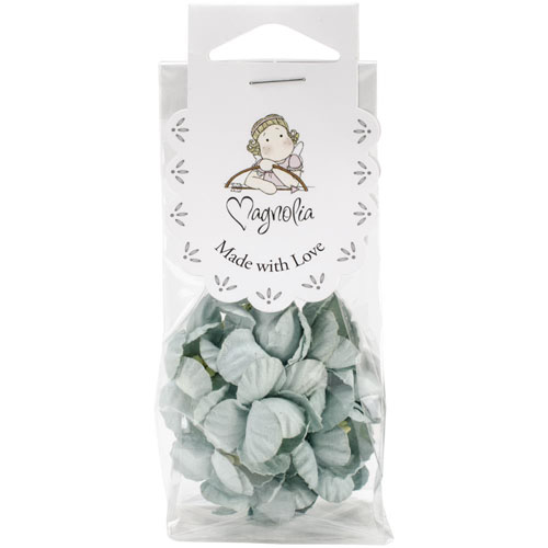 Букет "Винтажные цветы вишни" Magnolia, бирюзовый