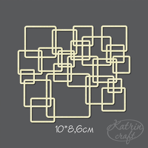 Чипборд "Фоновый квадраты"