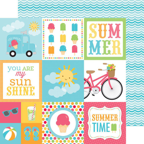 Бумага Doodlebug "Sunkissed" Surf's Up (DB47)