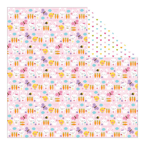 Двусторонняя бумага Bella BLVD "Simply Spring" Hippity Hop (Bella57)