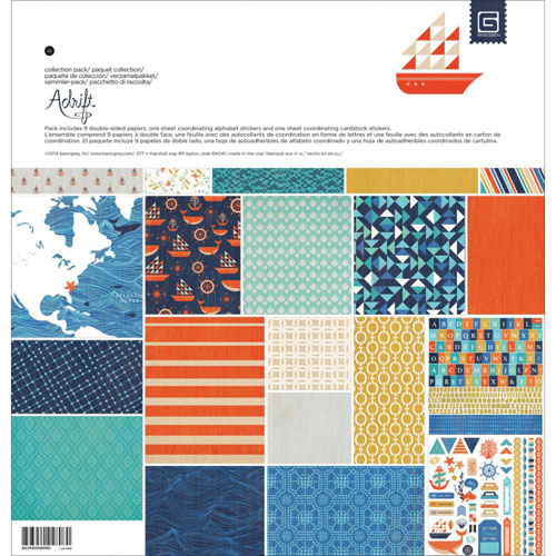 Набор бумаги 30 х 30 см Basic Grey "Adrift"