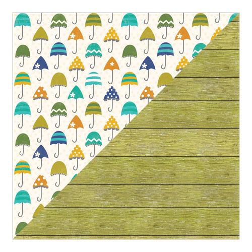 Двусторонняя бумага Jillibean Soup "Saffron Yellow" Cubed Potatoes (JS23)