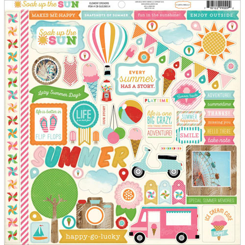 Картонные наклейки Carta Bella "Soak Up The Sun", 30 х30 см