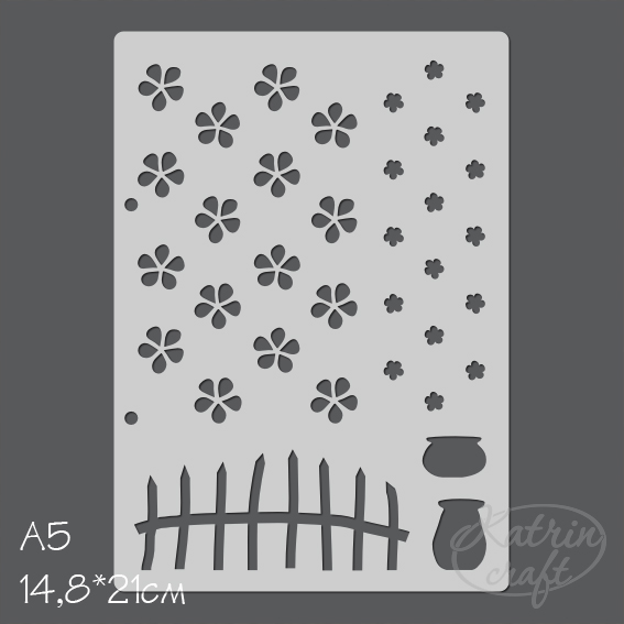 Трафарет Katrin "Лето на даче"