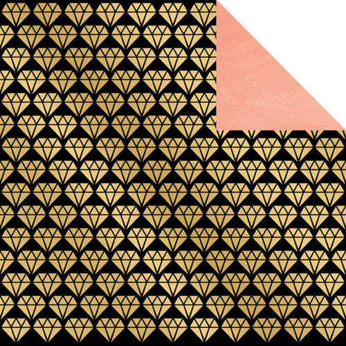 Двусторонняя бумага My Minds Eye "Fancy That", I Do, Girls' Best Friend W/Gold (MME-147)