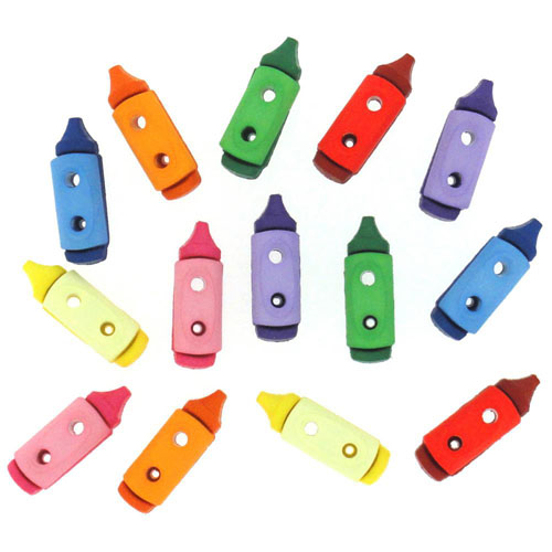 Набор пуговиц Dress It Up "Фломастеры"