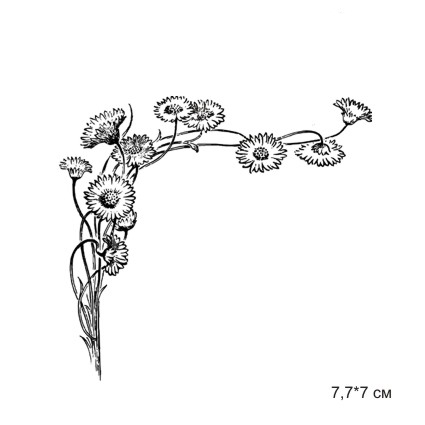 Штамп Stylish Stamps "Уголок из маргариток"