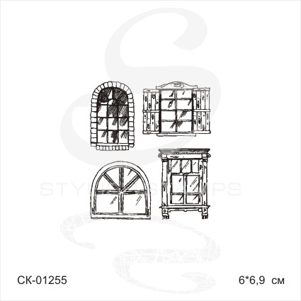 Штамп Stylish Stamps "Окна малые"