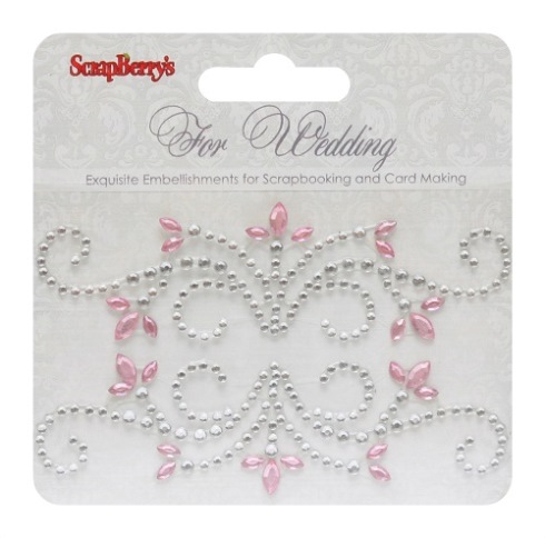 Стразовые завитки Scrapberrys " Свадьба 1"