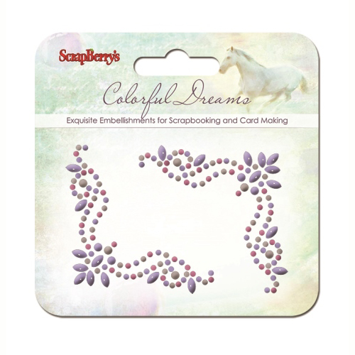 Стразовые завитки Scrapberrys "Цветные Сны 1"