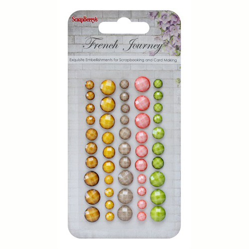 Клеевые граненые камушки Scrapberrys "Французское Путешествие 2"