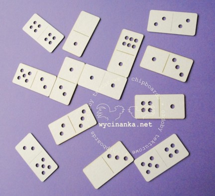 Вырубные элементы из чипборда "Домино" (253)
