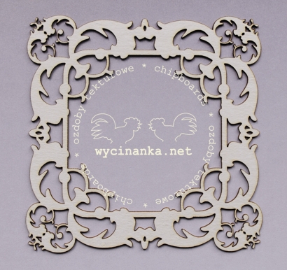 Вырубные элементы из чипборда "Навсегда", квадратная рамка (152-1)