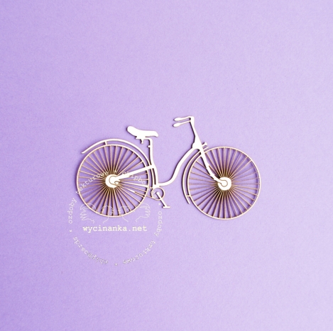 Вырубные элементы из чипборда "Велосипед 9 см" (262)