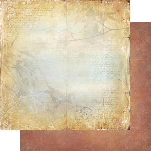 Двусторонняя бумага "Медовый пунш", мотив 2 (VIN23)