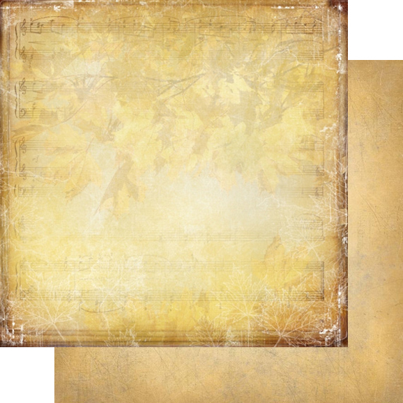 Двусторонняя бумага "Медовый пунш", мотив 6 (VIN27)