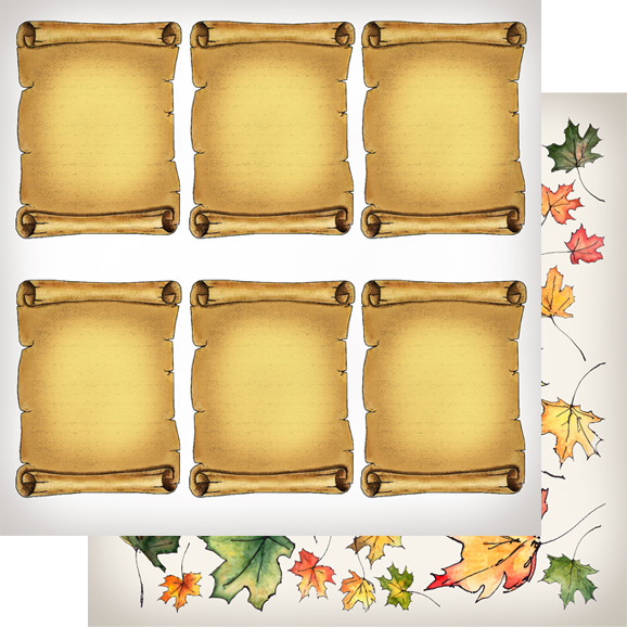 Двусторонняя бумага "Медовый пунш", мотив 7 (VIN28)