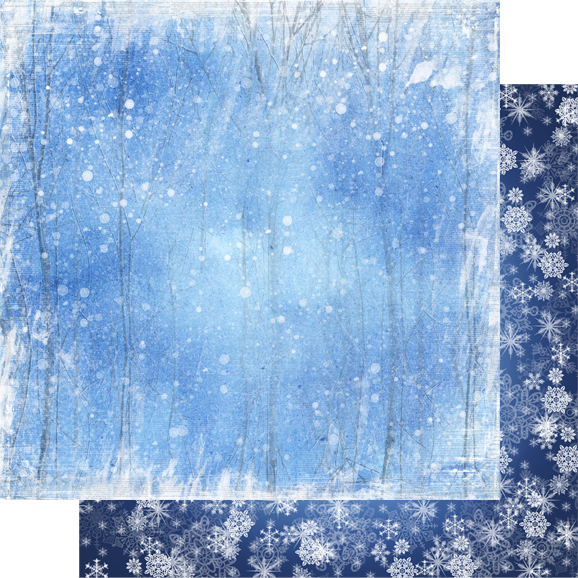 Двусторонняя бумага "Зимняя тайна", мотив 1 (VIN29)